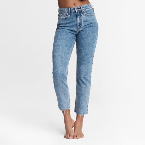 Rag & Bone Nina High Rise Ankle Cropped Jeans Size 26 - Picture 1 of 12